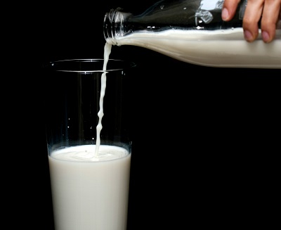 milk being poured